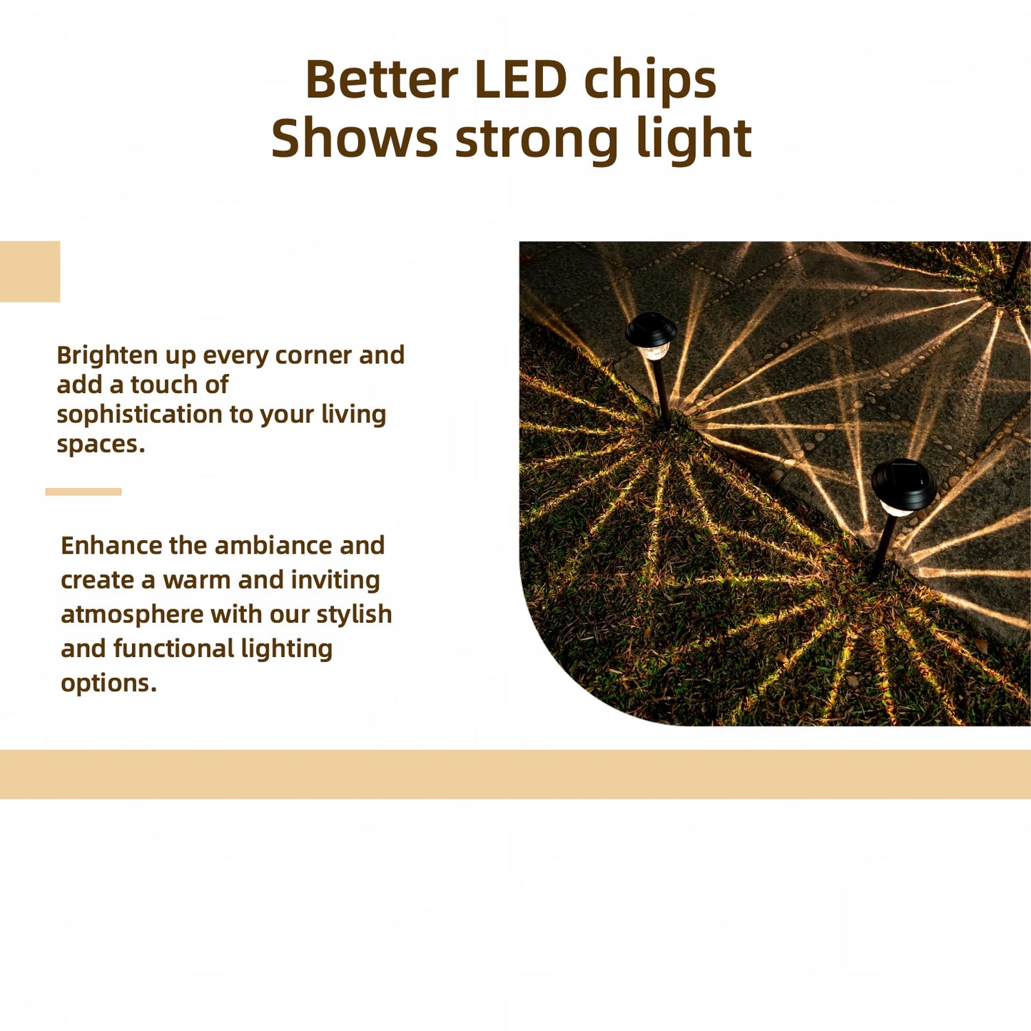 5 Pack Big Size Solar Path Lights